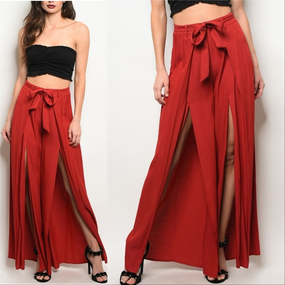 BOHO FLARED SPLIT PANTS